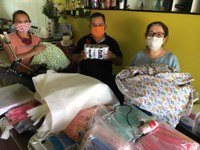AÇÃO SOCIAL – Servidores do Campus Boa Vista doam material para confecção de máscaras caseiras   