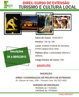 Câmpus Boa Vista abre vagas para o Curso de extensão Turismo e Cultura Local