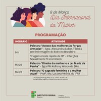 DIA INTERNACIONAL DA MULHER – Campus Avançado Bonfim celebra a data por meio de palestras e testes rápidos de IST