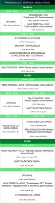 Programação dia 29