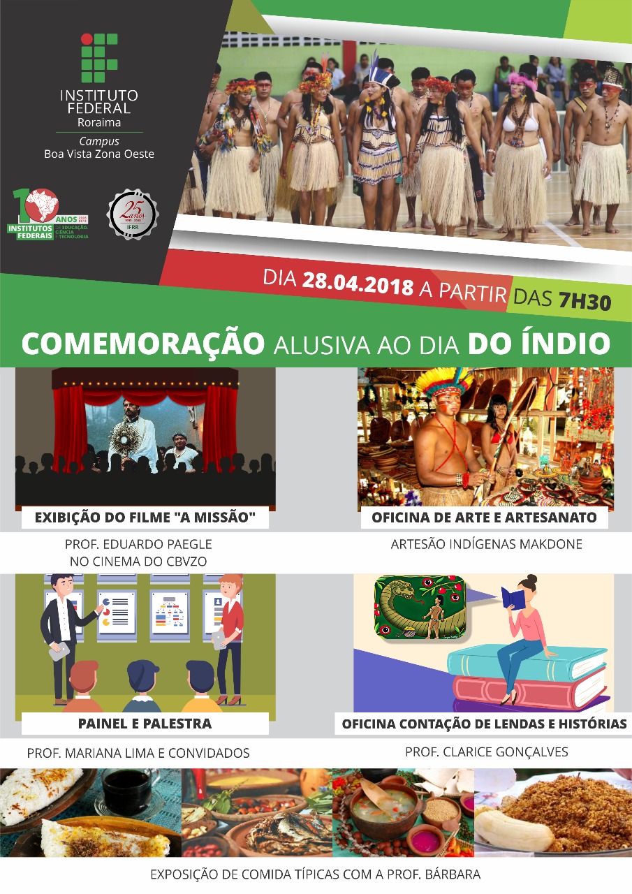 Campus Boa Vista Zona Oeste encerra mês de abril com programação especial do Dia do Índio 