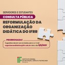 Prazo para envio de contribuições para a nova Organização Didática do IFRR vai até 9 de junho Prazo para envio de contribuições para a nova Organização Didática do IFRR vai até 9 de junho