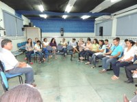 Reitor participa de encontro pedagógico no Câmpus Novo Paraíso