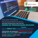 Publicado resultado preliminar de edital de apoio à iniciação tecnológica Publicado resultado preliminar de edital de apoio à iniciação tecnológica
