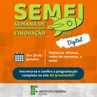 SEMEI – IFRR realiza quarta edição do evento, pela segunda vez em formato digital 