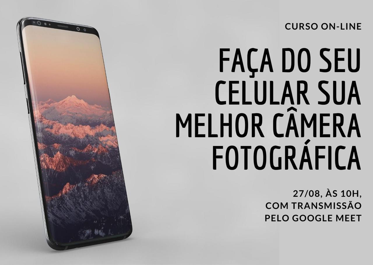 Servidor do IFRR ministra curso on-line de fotografia por celular para comunidade do IFRJ